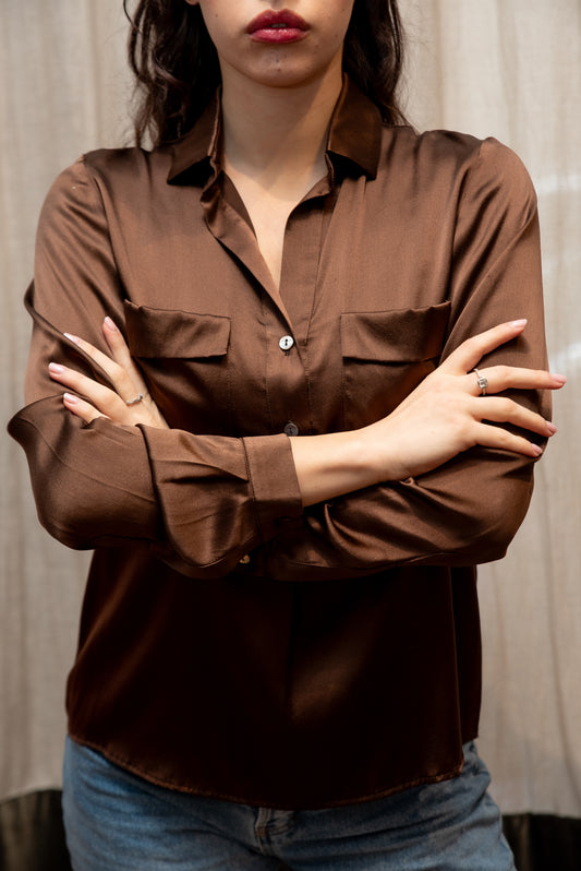 Top modello MILANO in seta Strech