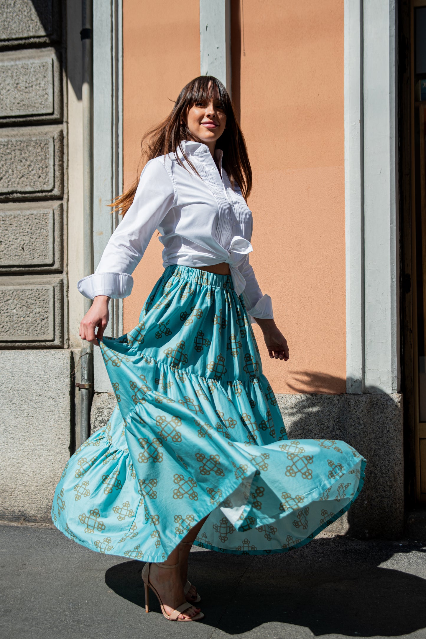 Gonna Franci Cotone Catene Tiffany