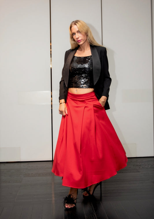 Gonna Luisa Cadi’ Rosso