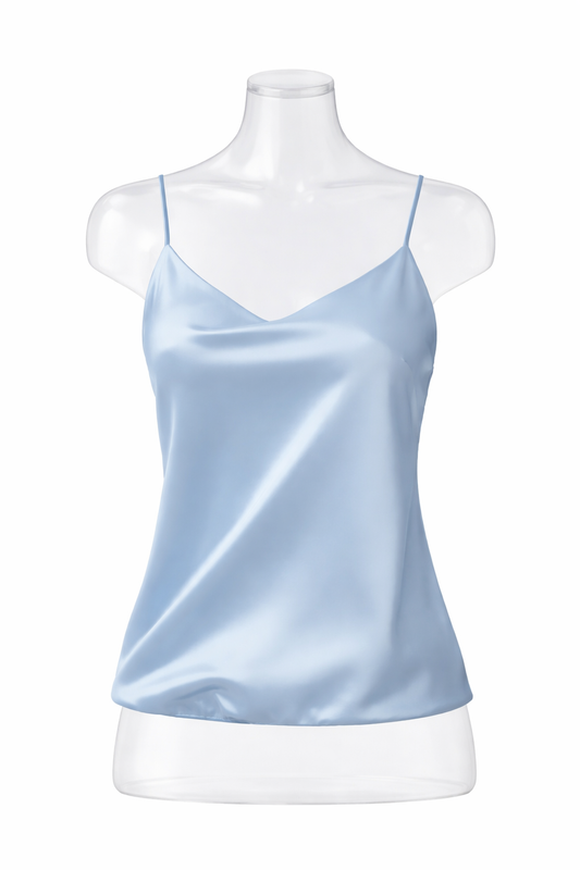 Top Spalline Sottili in Satin