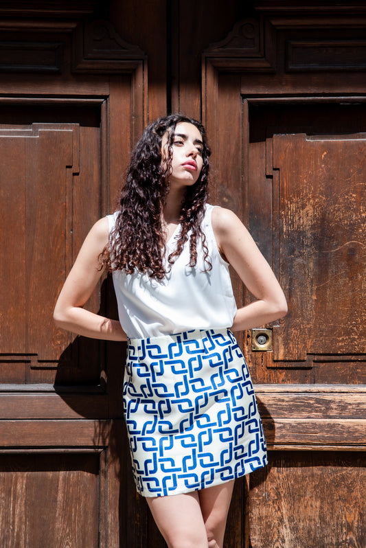 Gonna Monica Greche Blu