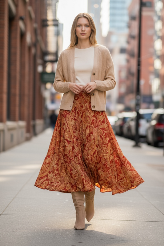 Gonna Malu’ chiffon paisley