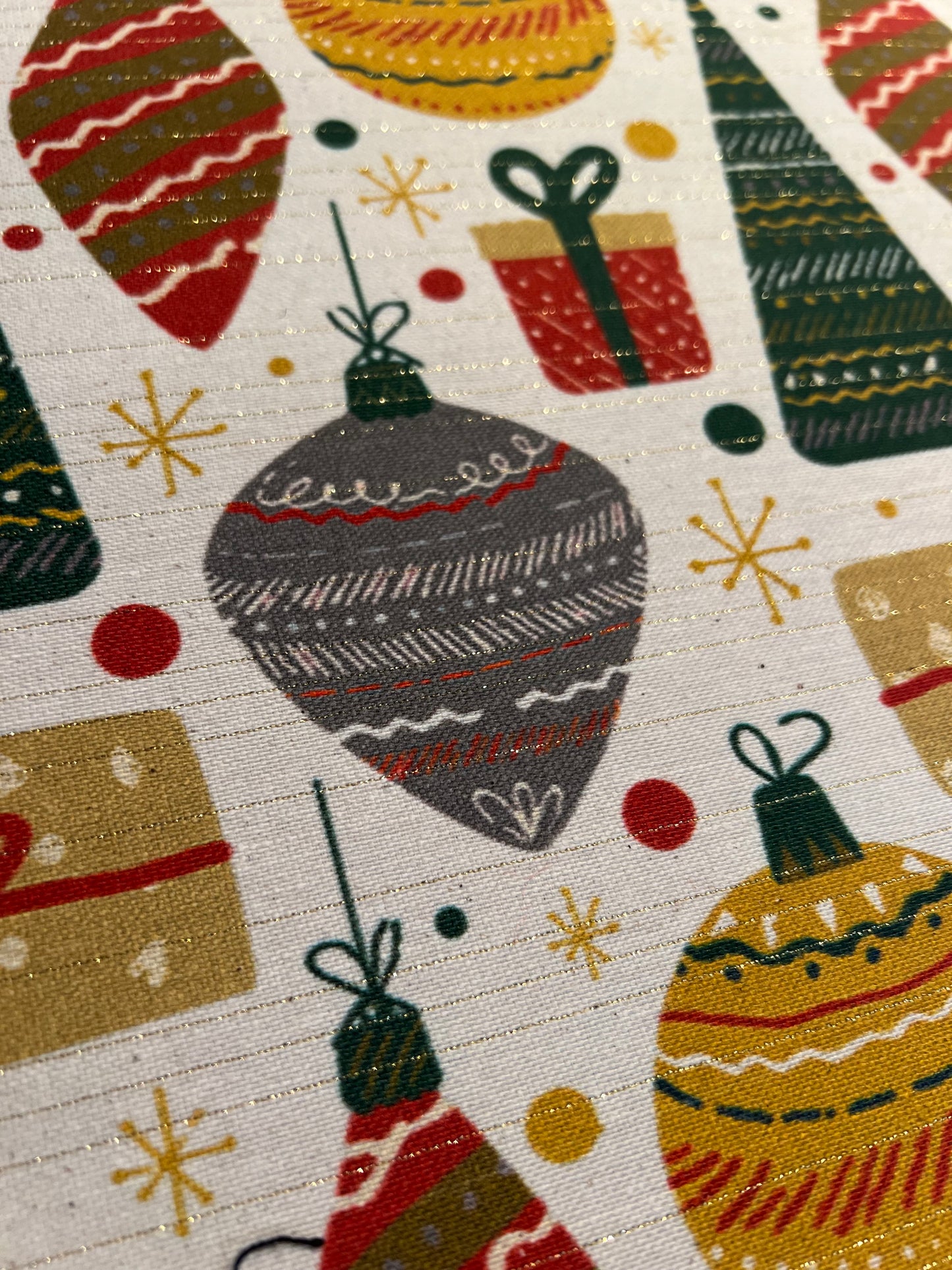 Sottopiatti motivo palle di Natale