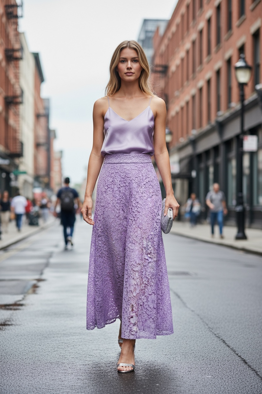 Gonna Valentina Pizzo LIMITED EDITION lilla