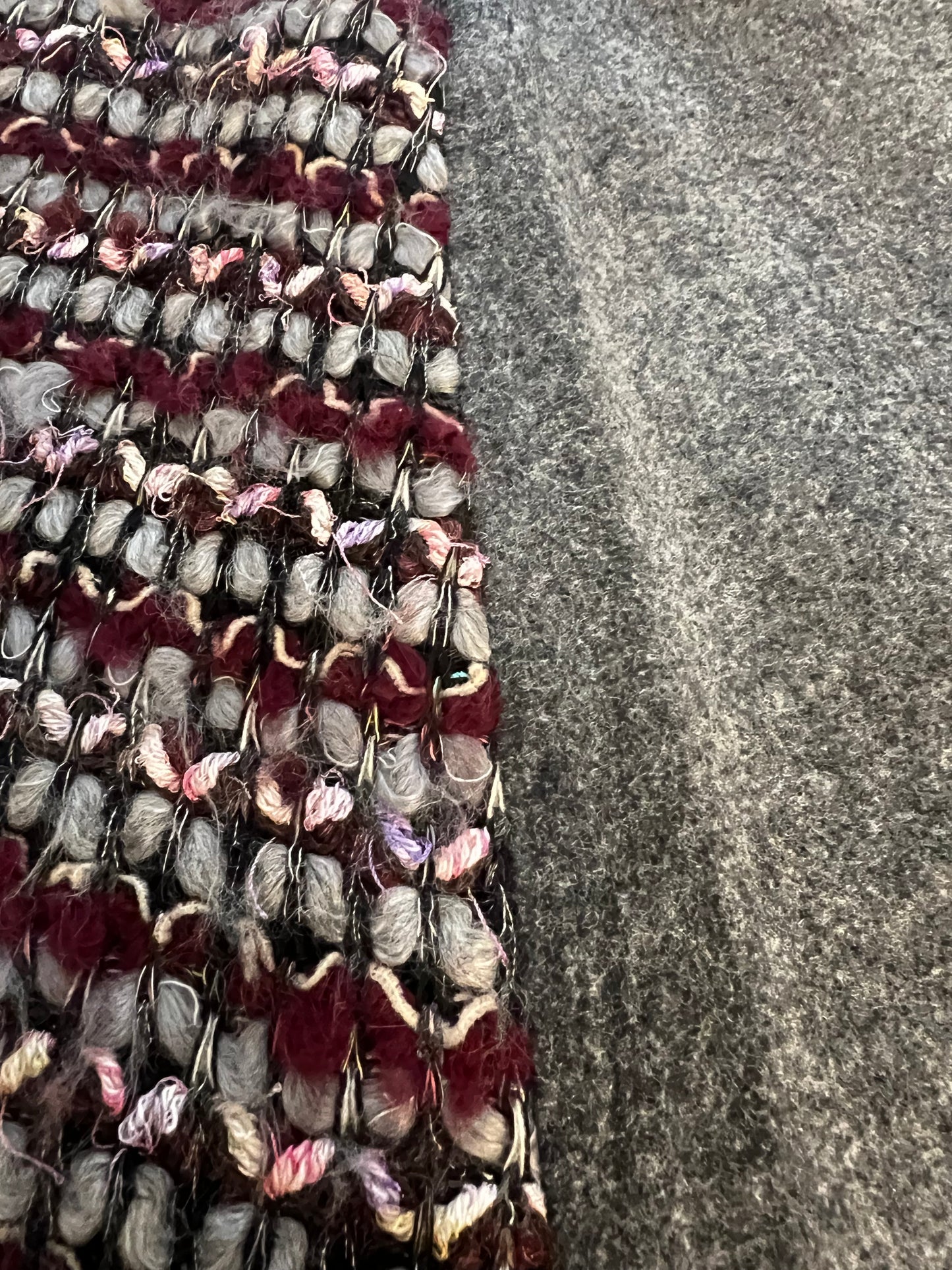 Gonna Monica Double Style in lana grigia