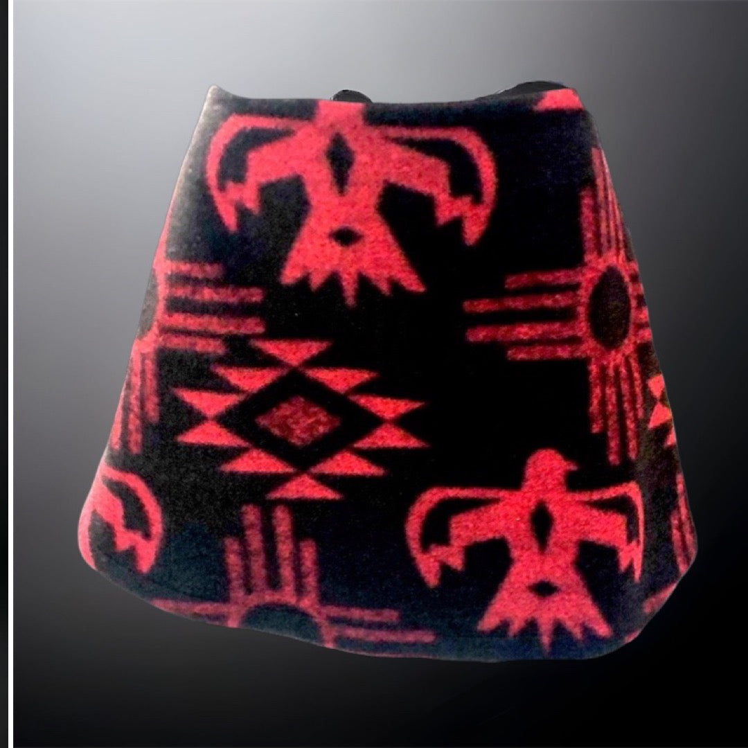 Gonna Monica in lana motivo aquile rosse