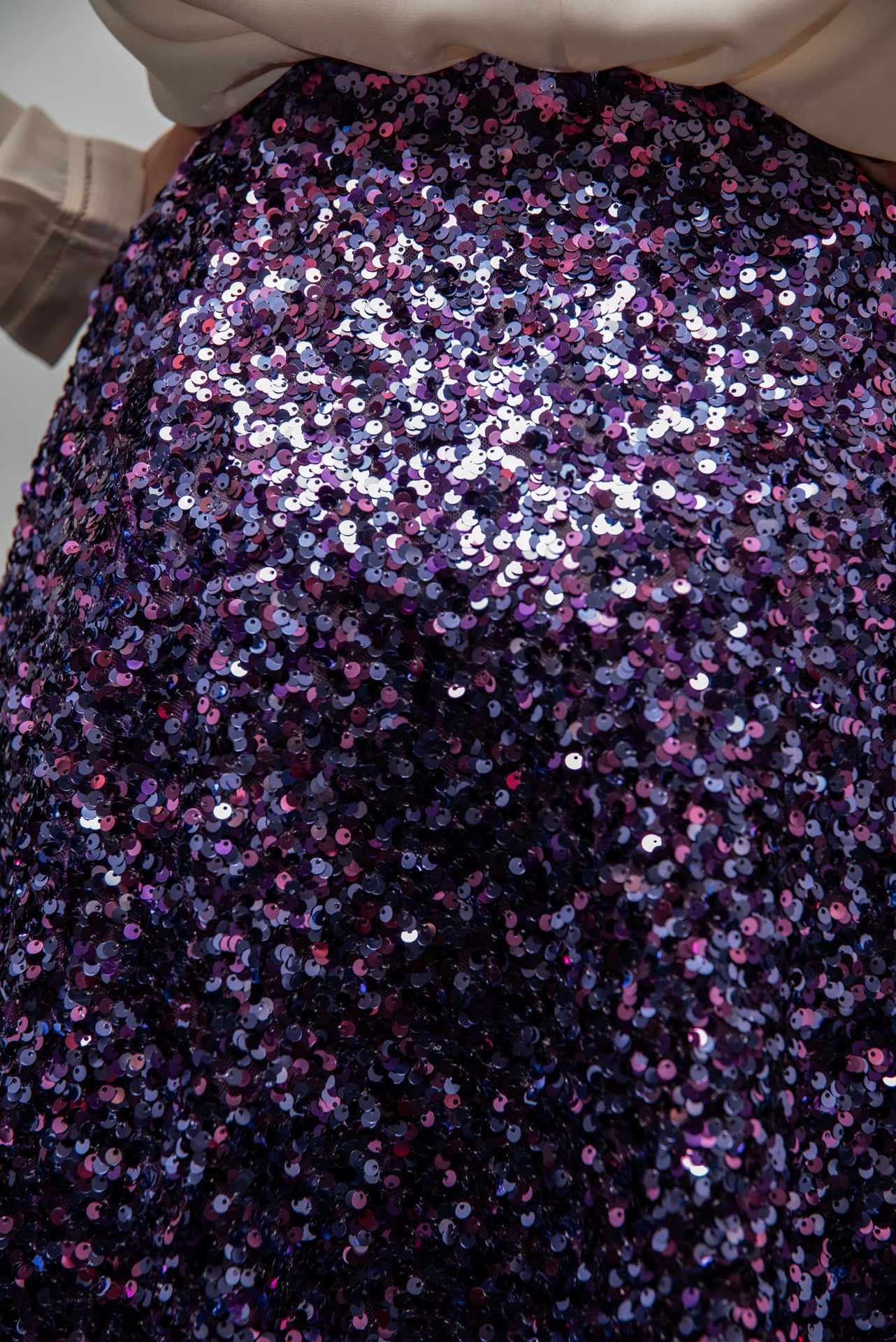 Gonna Sandrina Paillettes Viola