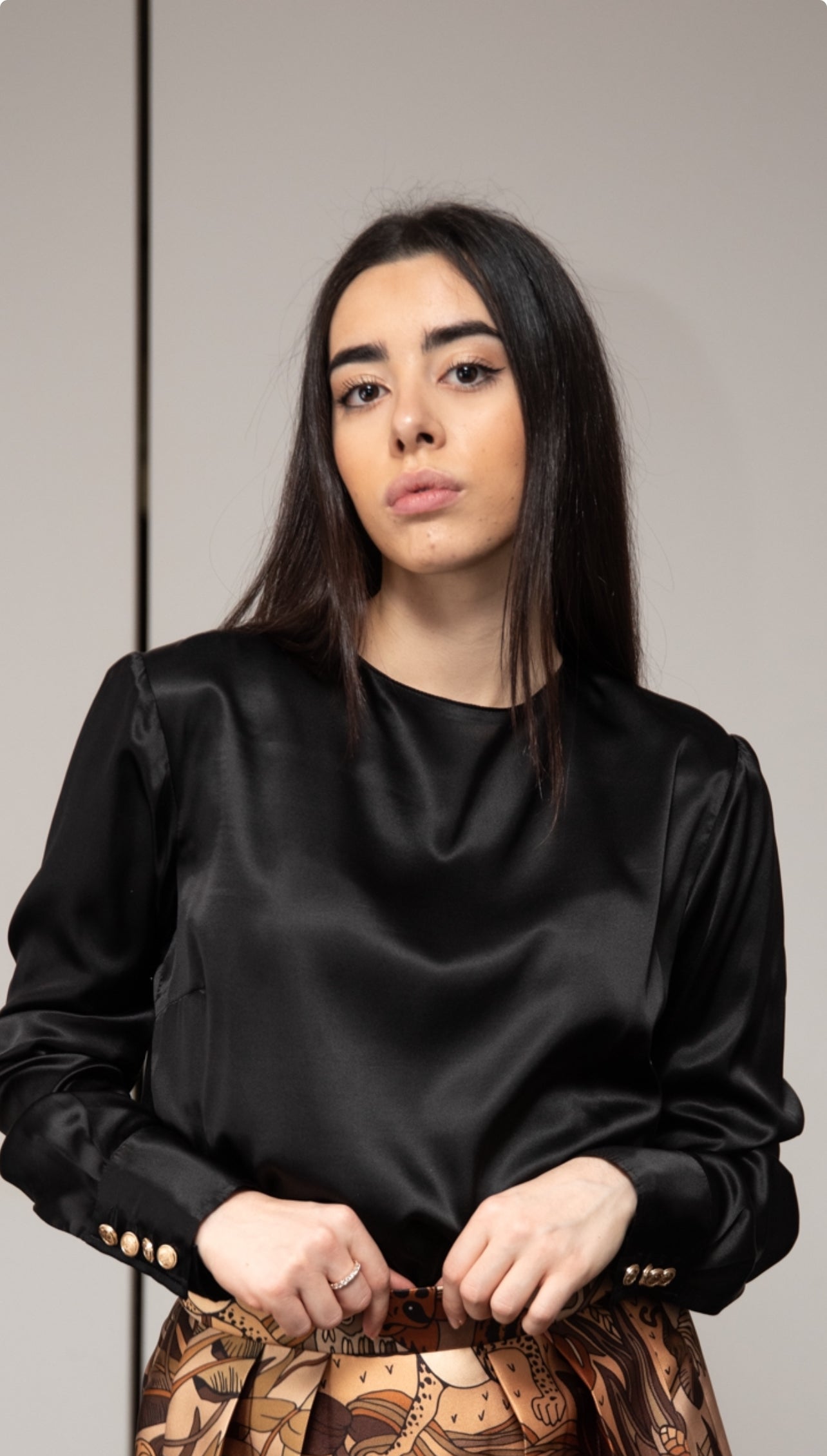 Top girocollo modello ROMA