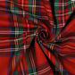 Gonna Franci Tartan Nero e Rosso