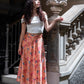 Gonna Malu’ Rosa Salmone con fiorellini