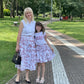 Gonna Toile de Jouy mini me rosso