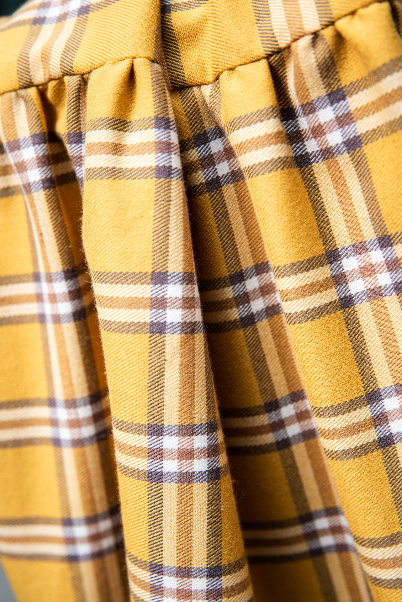 Gonna Franci Tartan Senape