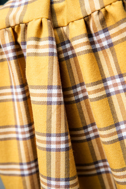 Gonna Franci Tartan Senape