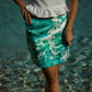 Gonna Monica Fiori Verde