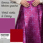 Gonna Robi Greche Fuxia e Rosso