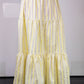 Gonna Franci Organza Ricamata Giallo