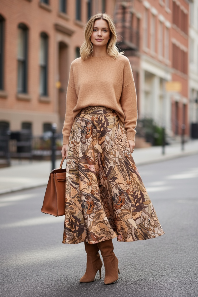 Gonna Valentina Savana tessuto panno