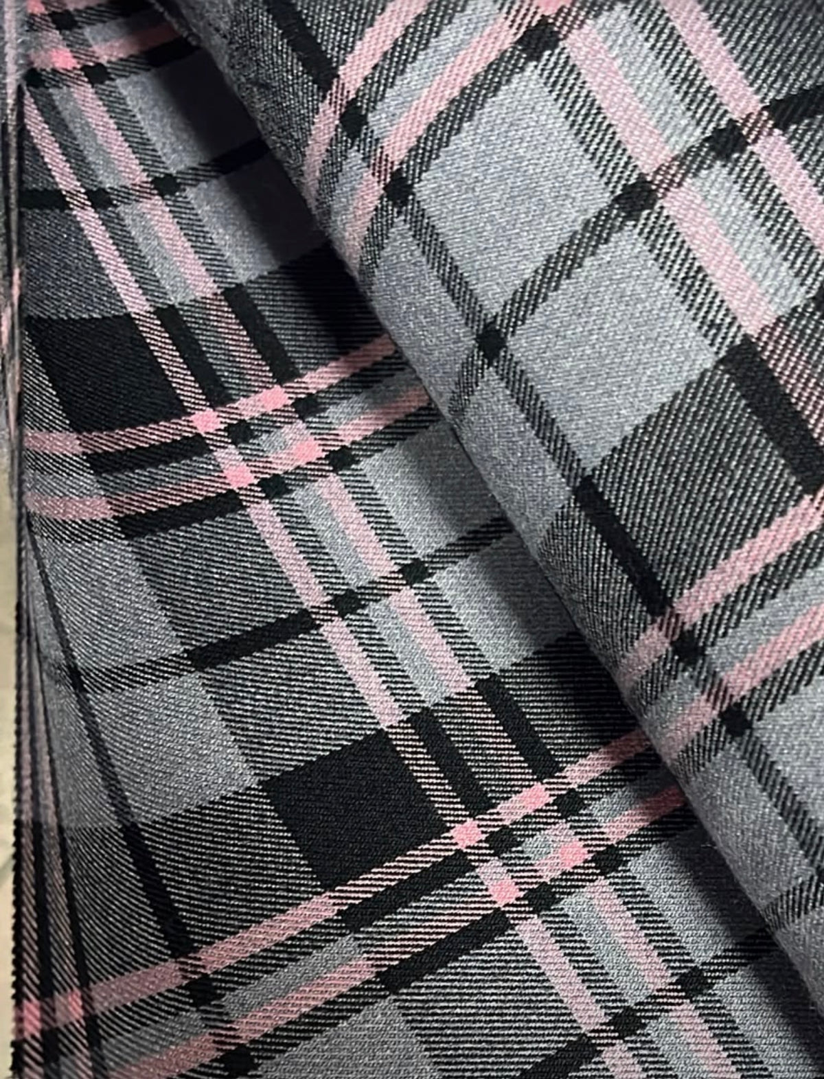 Gonna Antonia tartan grigio