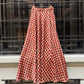 Gonna Malu’ Viscosa Rossa con motivo Beige