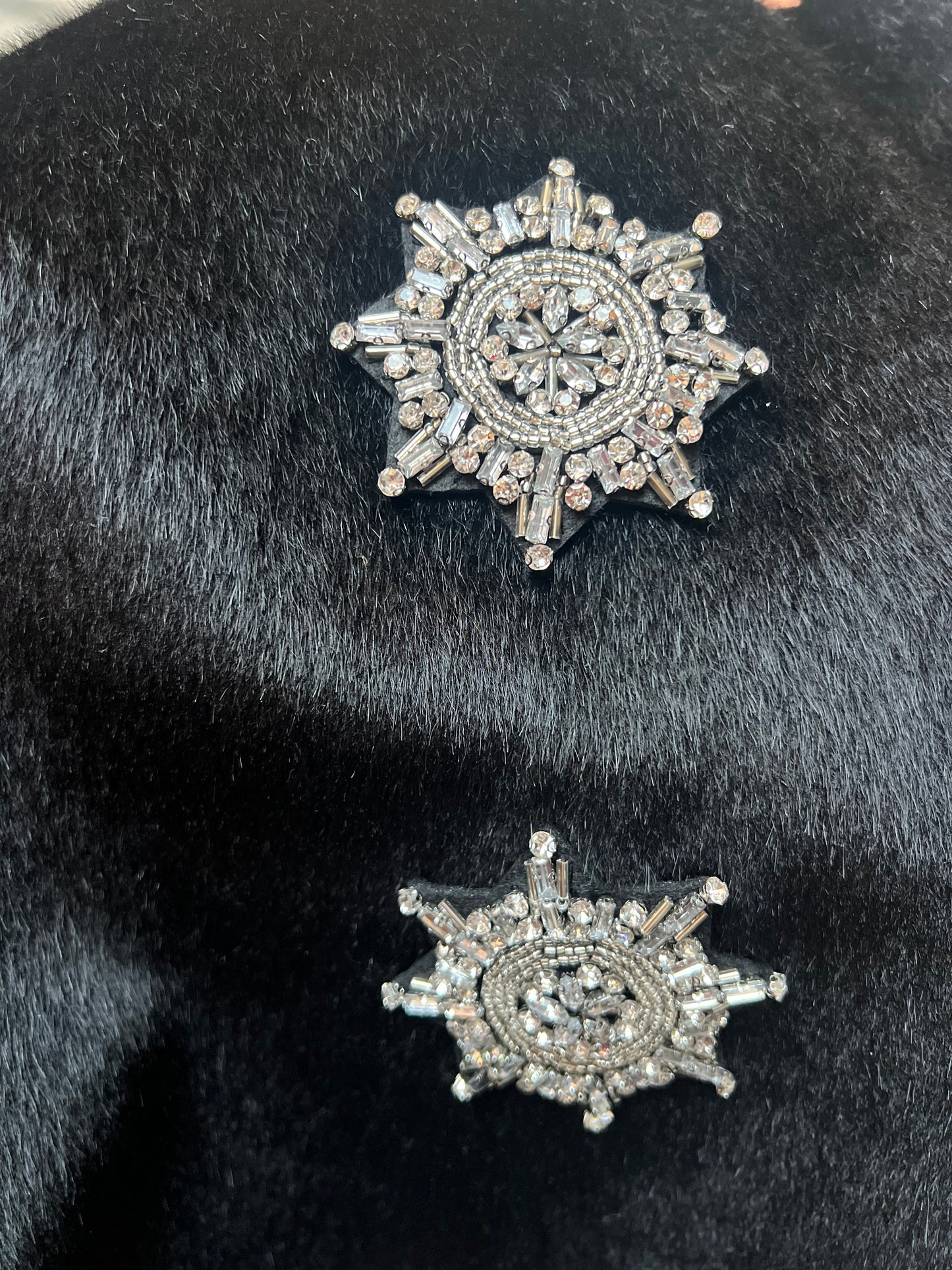 Minigonna Monica faux fur e Fiocchi di neve