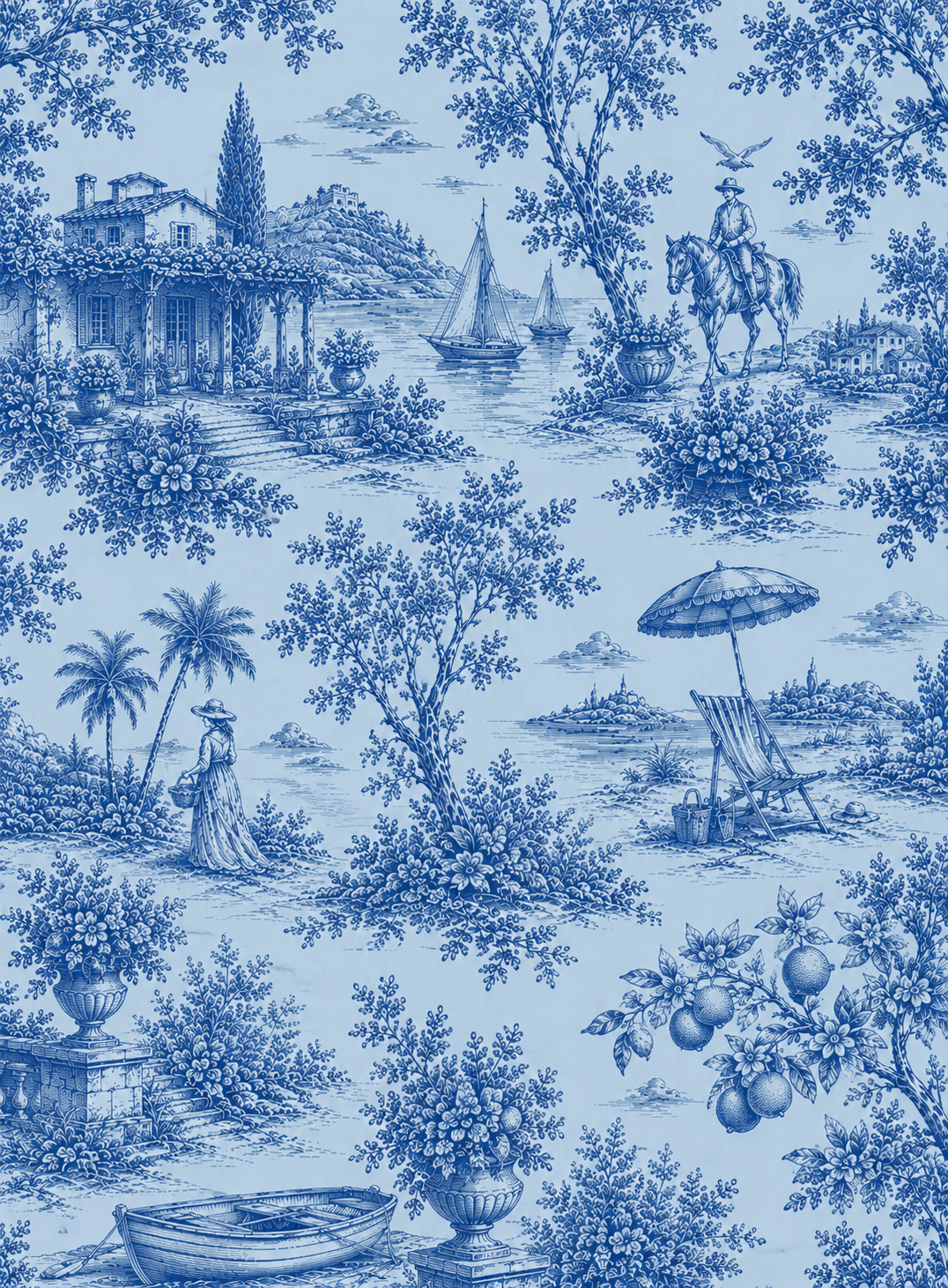 Gonna Malù Summer Toile de Jouy