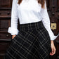 Gonna Valentina Corta Tweed Nero e Oro