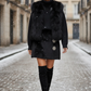 Minigonna Monica faux fur e Fiocchi di neve