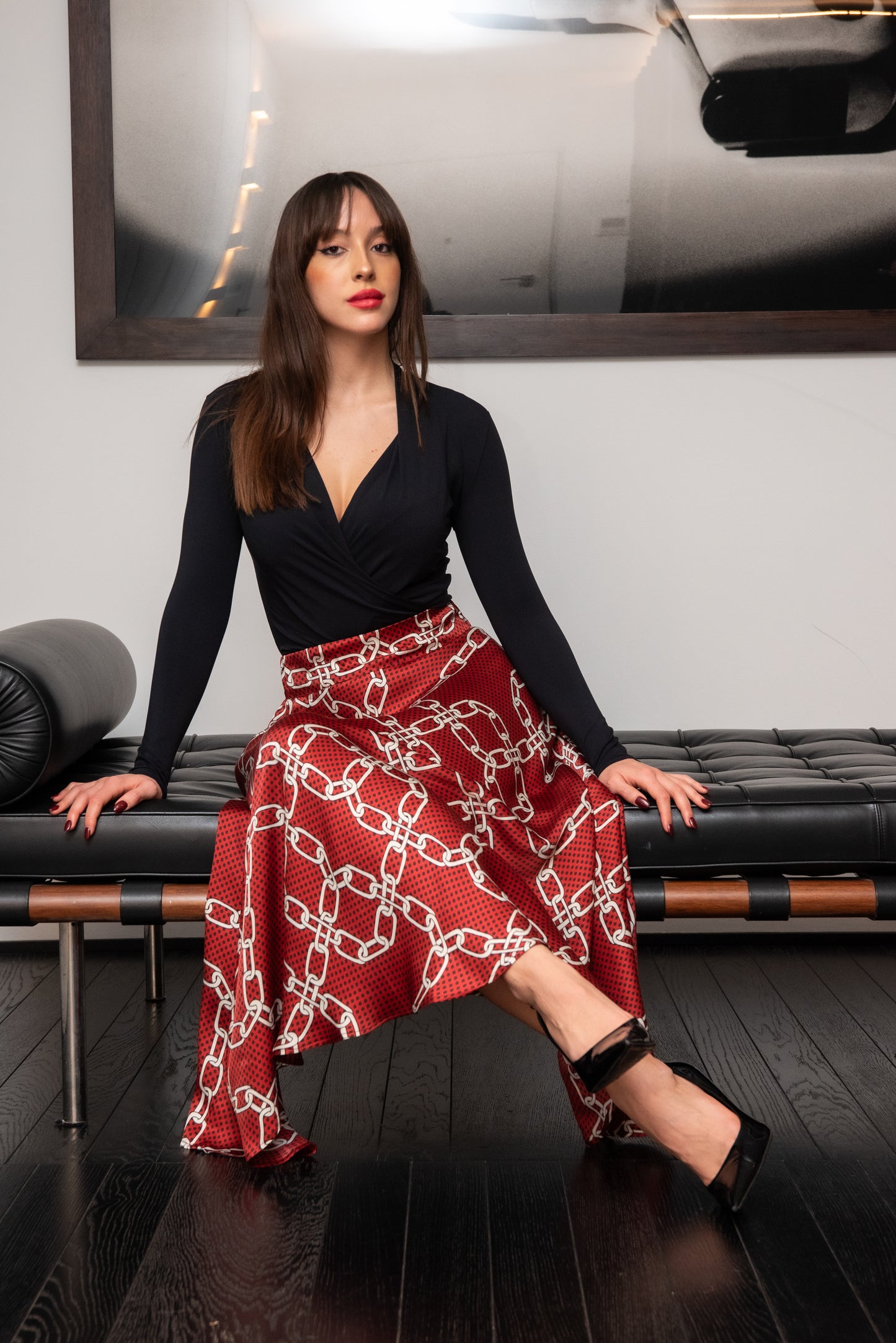 Gonna Malu’ satin Rossa con Catene