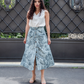 Gonna Toile de Jouy Azzurro Cielo