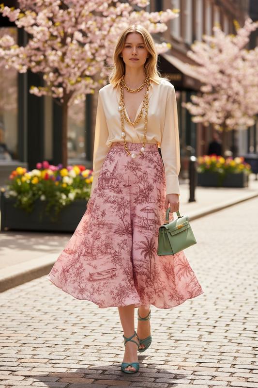 Gonna Malù Summer Toile de Jouy CIPRIA