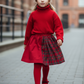 Gonna KIDS bicolore Duble rosso tartan