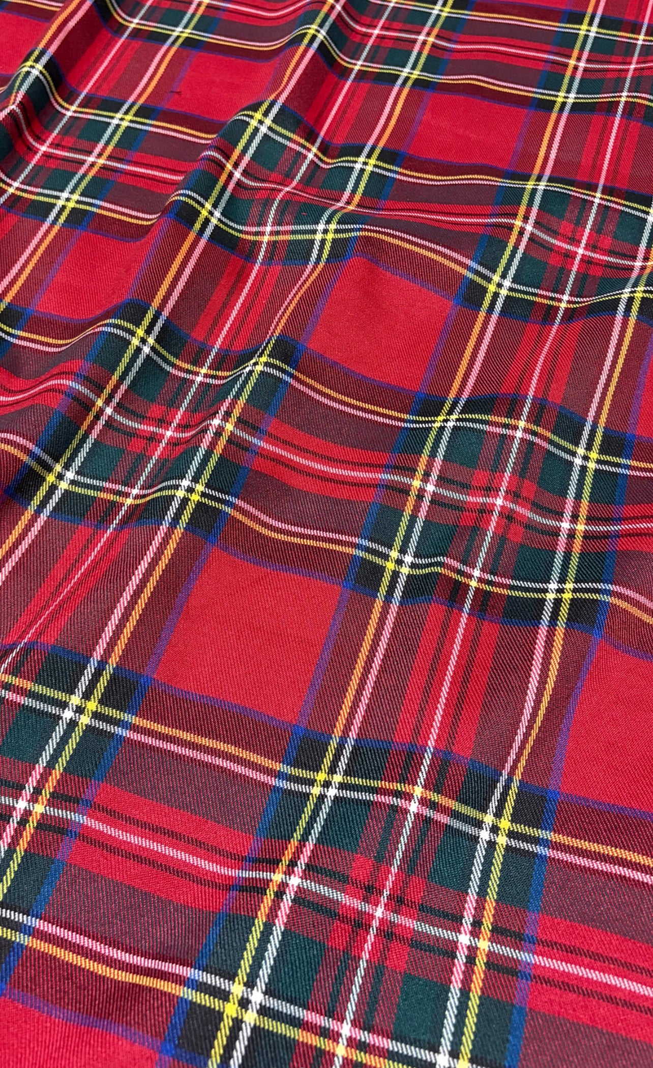 Gonna Antonia tartan rosso