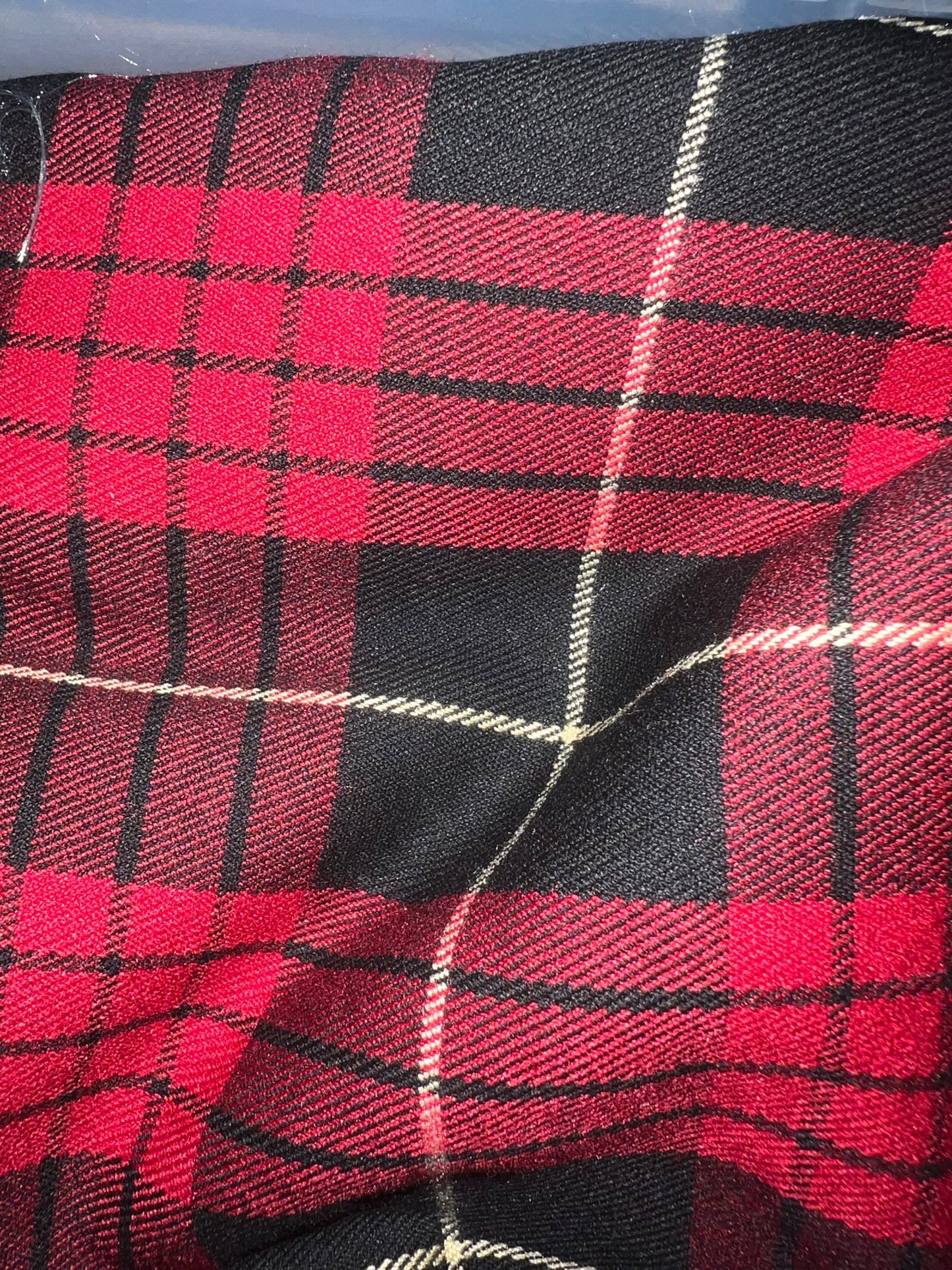 Gonna Antonia tartan grigio e blu