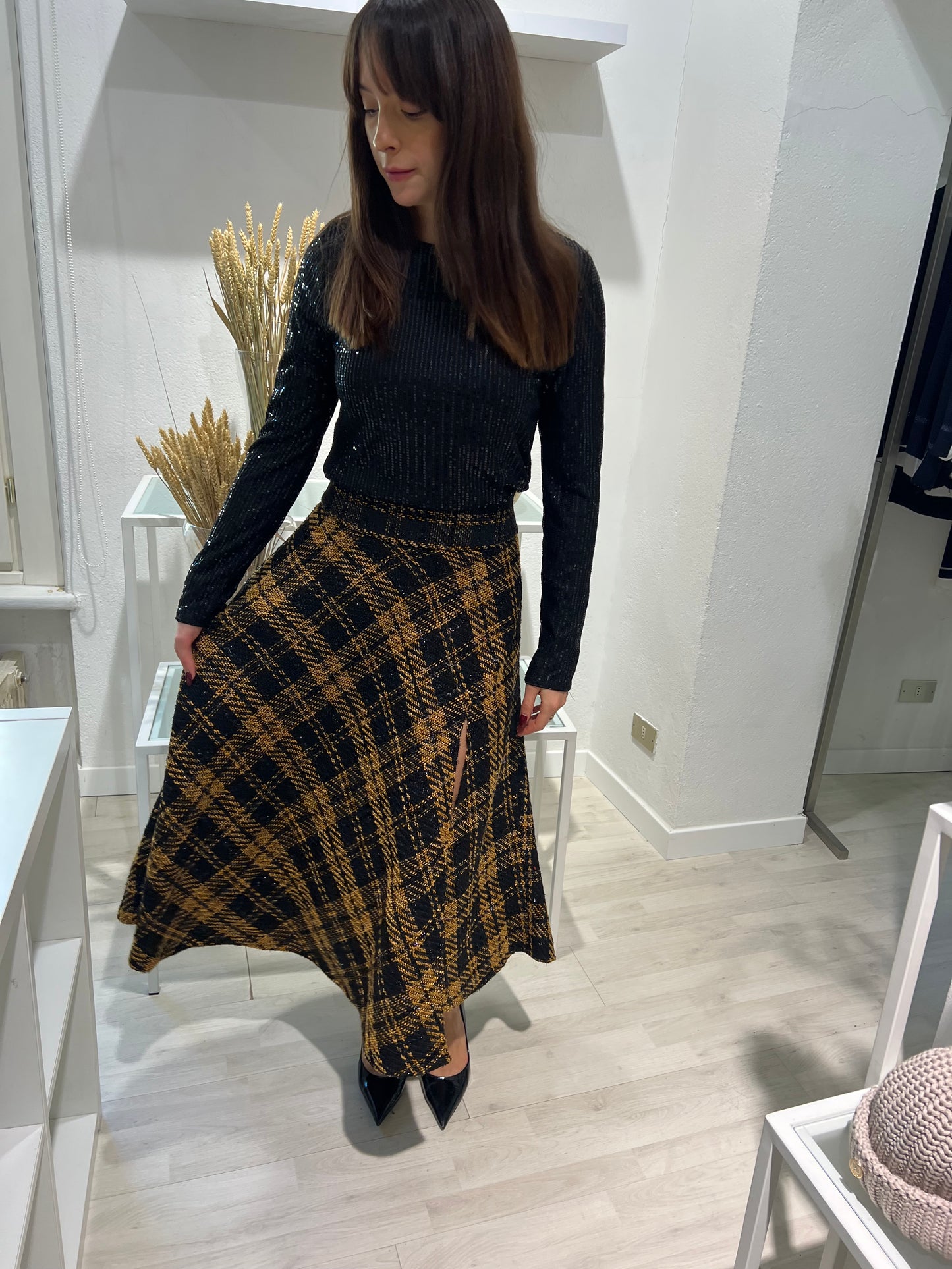 Gonna Valentina Tweed scacchi