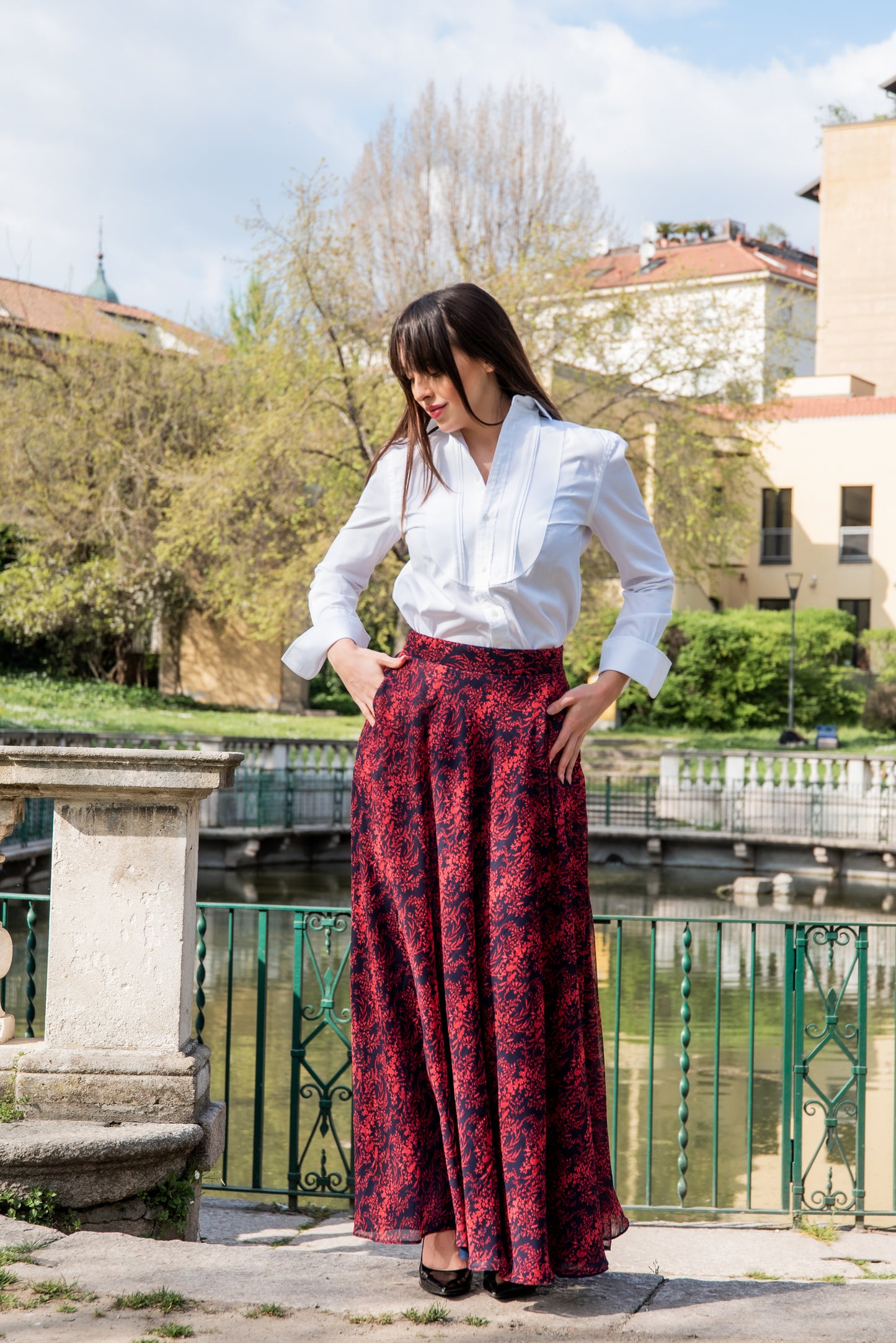 Gonna Malu’ Chiffon Blu