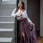 Gonna Franci Cotone Liberty Viola