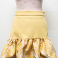 Gonna Kiki in Lana con Balza in Broccato Giallo Limone