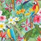 Gonna Malu’ raso di cotone Curvy PARROTS