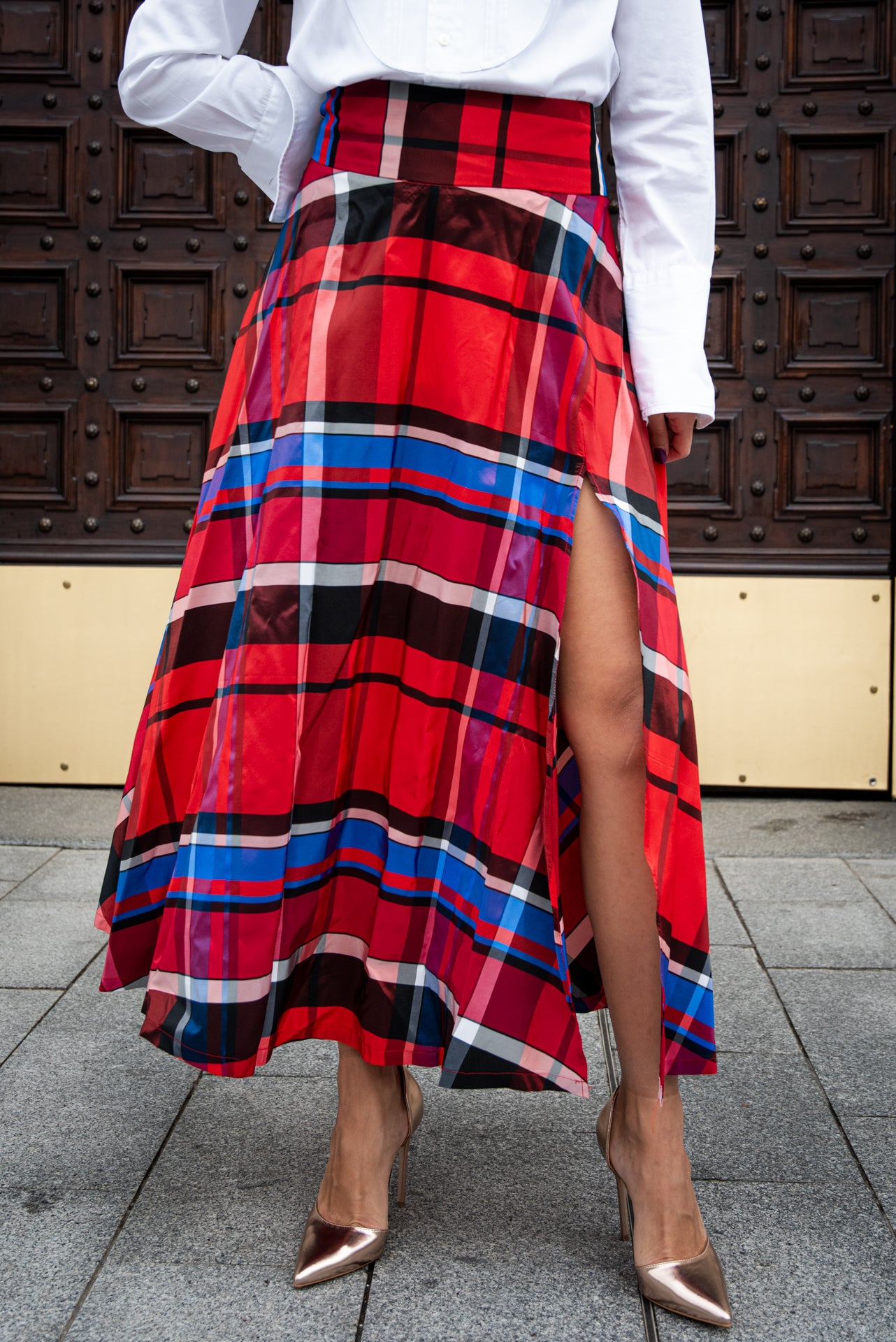 Gonna Antonia Scozzese rossa