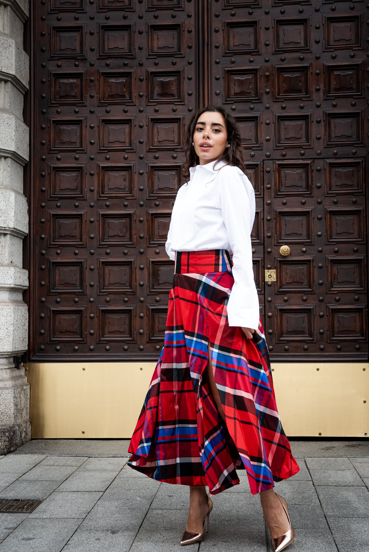 Gonna Antonia Scozzese rossa