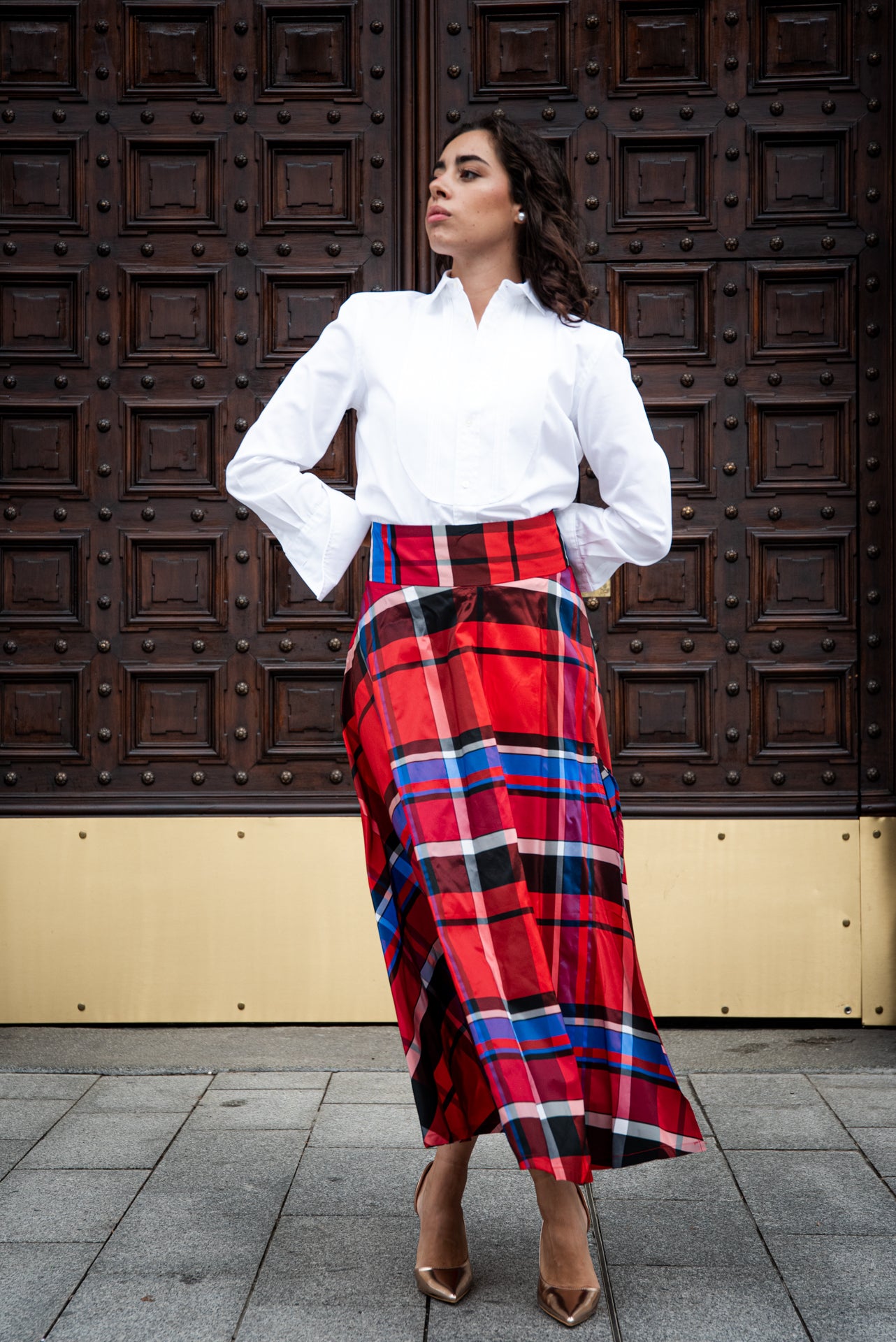 Gonna Antonia Scozzese rossa