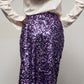 Gonna Sandrina Paillettes Viola
