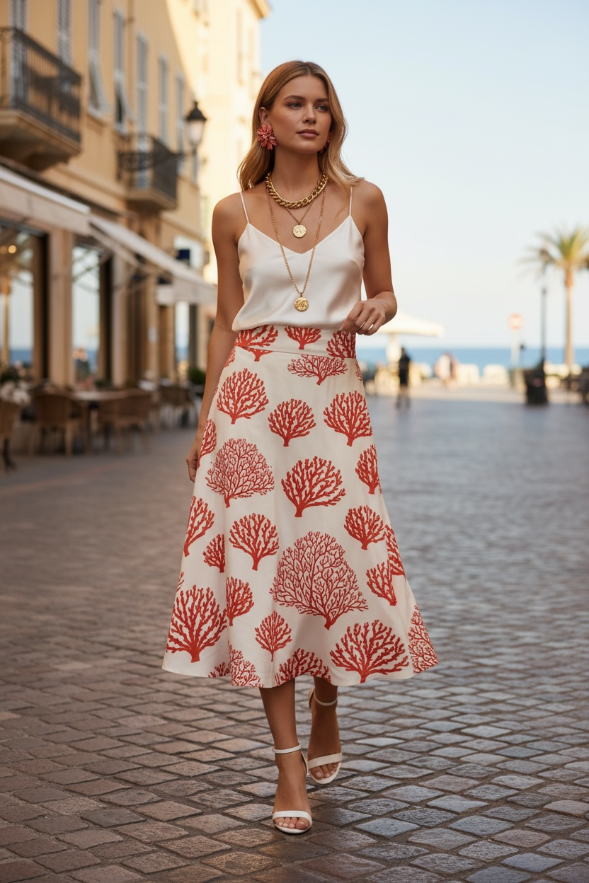 Gonna Valentina  DOUCHESSE Corallo