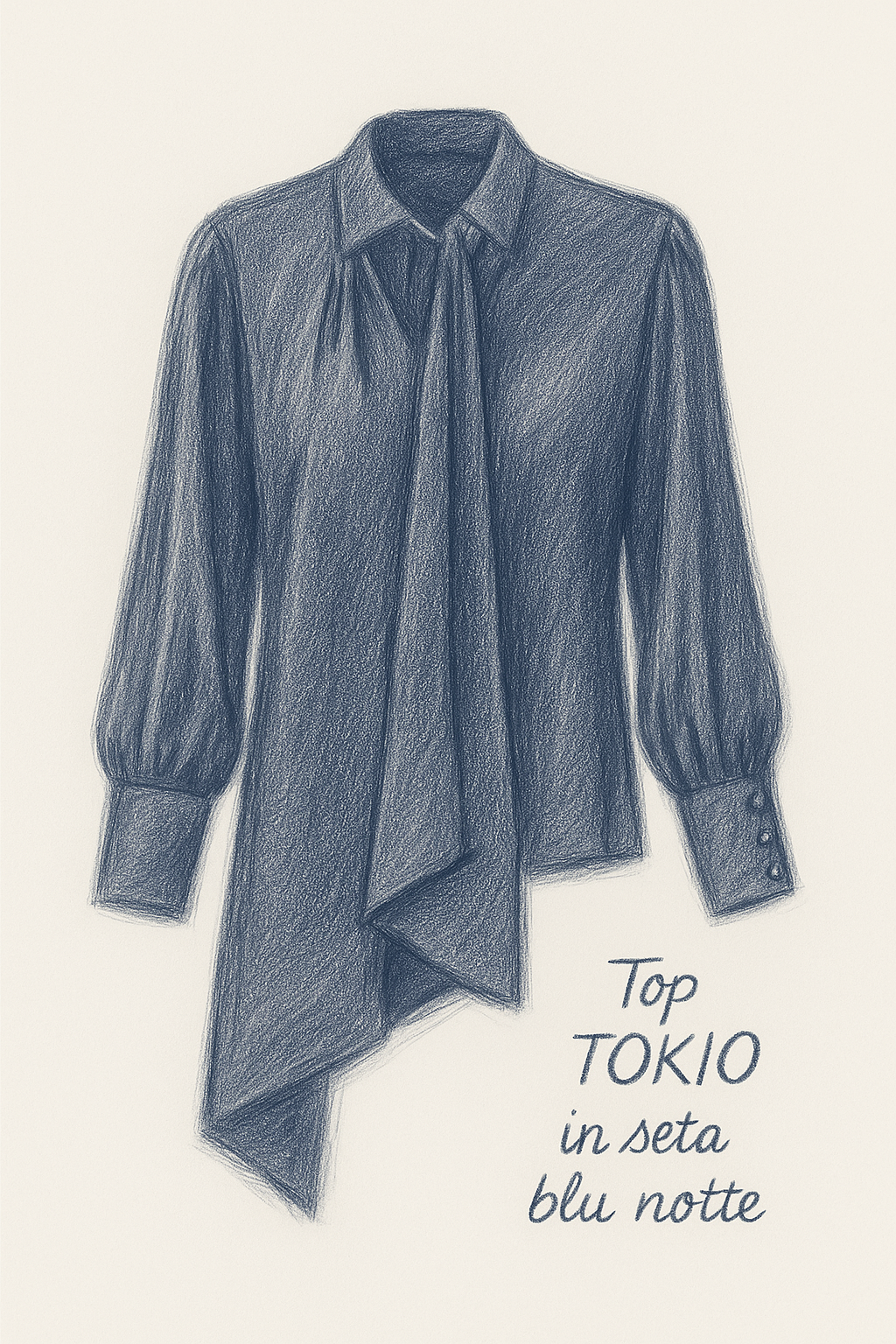 Gonna Antonia Scozzese blu