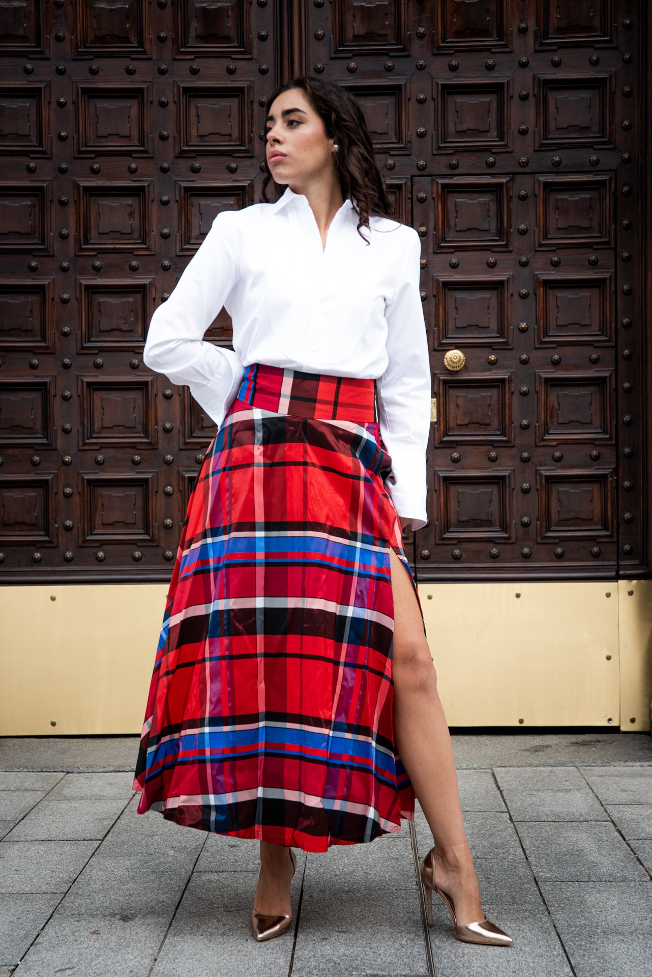 Gonna Antonia Scozzese rossa