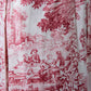 Gonna MINI ME Toile de Jouy rosso