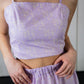 Gonna Franci e top Capri in Cotone Lyberty