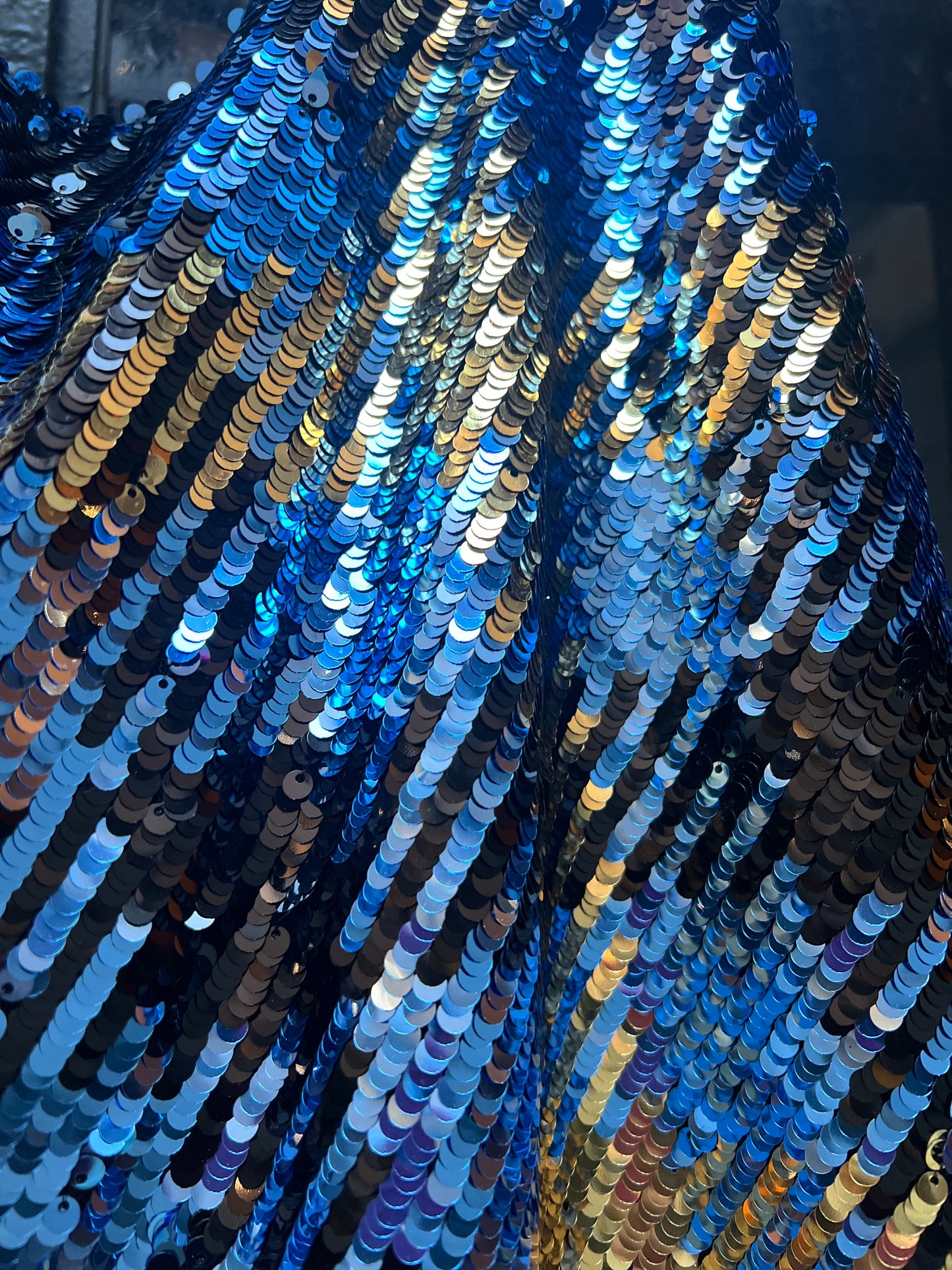 Gonna Monica Paillettes Turchesi a scacchi