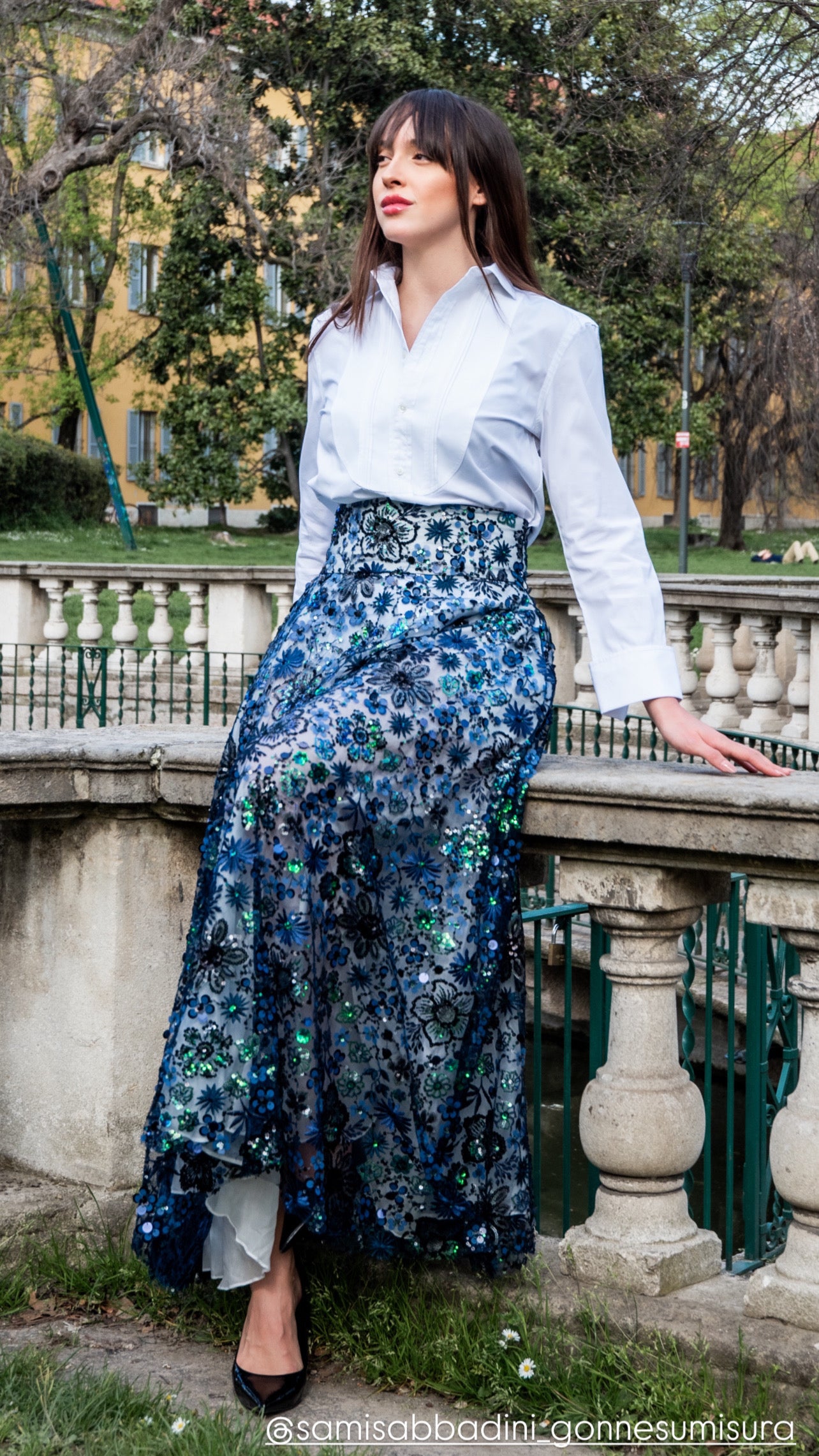 Gonna VALENTINA paillettes e cristalli LUXURY EDITION