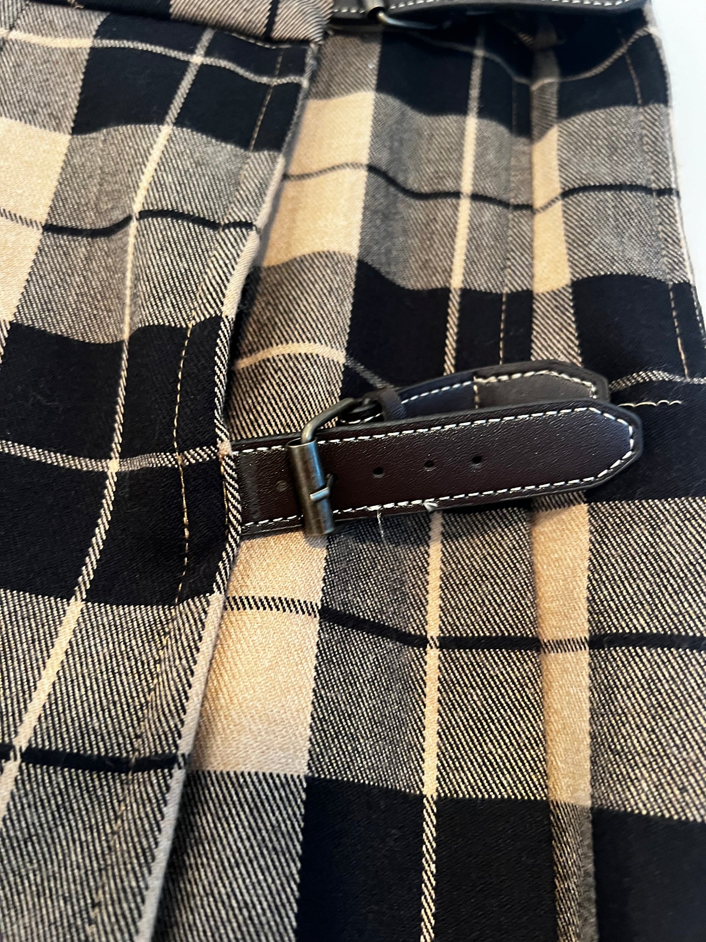 Gonna KILT Tartan Scacchi Beige